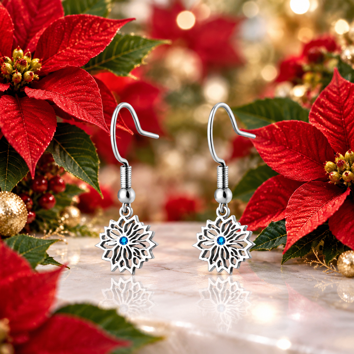 Birth Month Flower Earrings