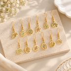Birth Month Flower Earrings